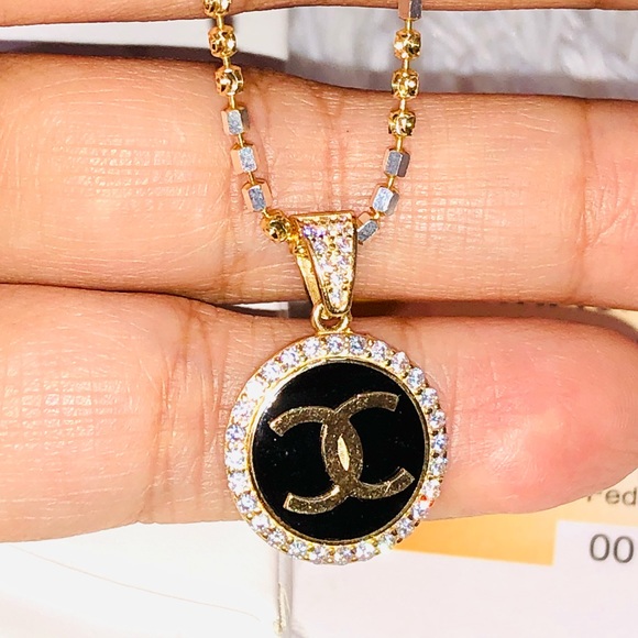 10k solid real gold deisgner pendant,NOT PLATED! Free appraisal, Christmas gift - Picture 6 of 7